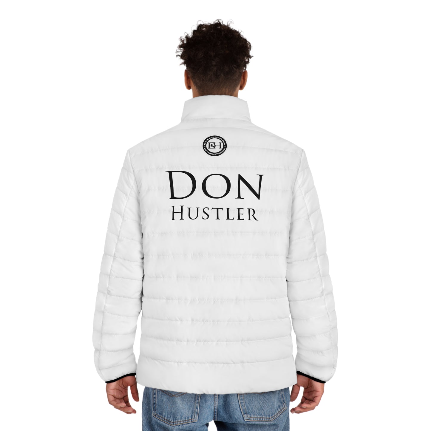 Don Hustler Puffer Jacket - Stylish Winter Coat, Casual Outerwear, Streetwear Fashion, Gift for Him, Trendy Layering Piece