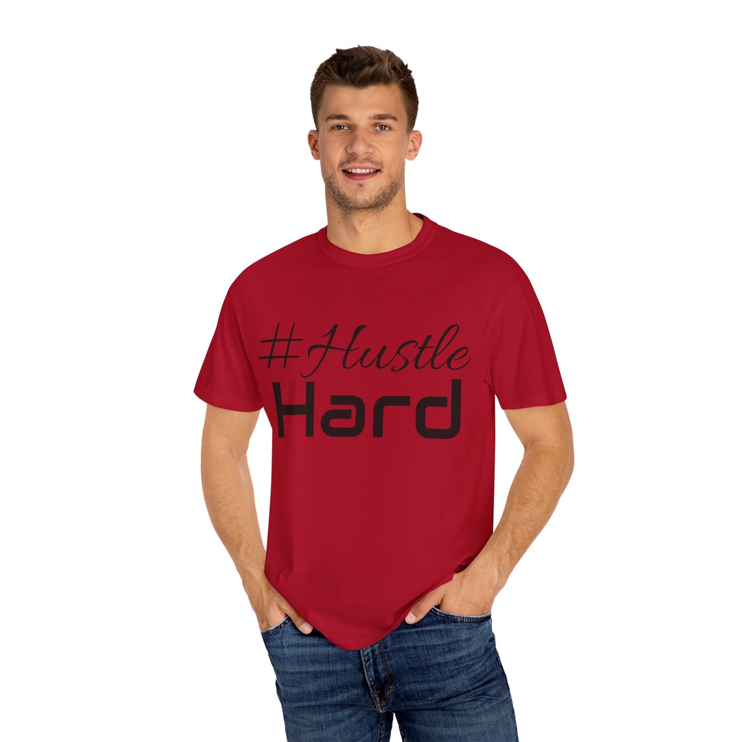 Don Hustler Hustle Hard Unisex Garment- T-shirt, Motivational Tee, Fitness Apparel, Casual Wear, Gift for Entrepreneurs