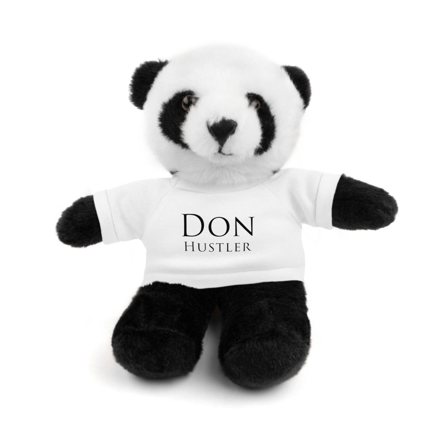 Don Hustler Stuffed Animal with Tee, Custom Teddy Bear Gift, Cute Plush Toy for Kids, Unique Birthday Present, Huggable Keepsake