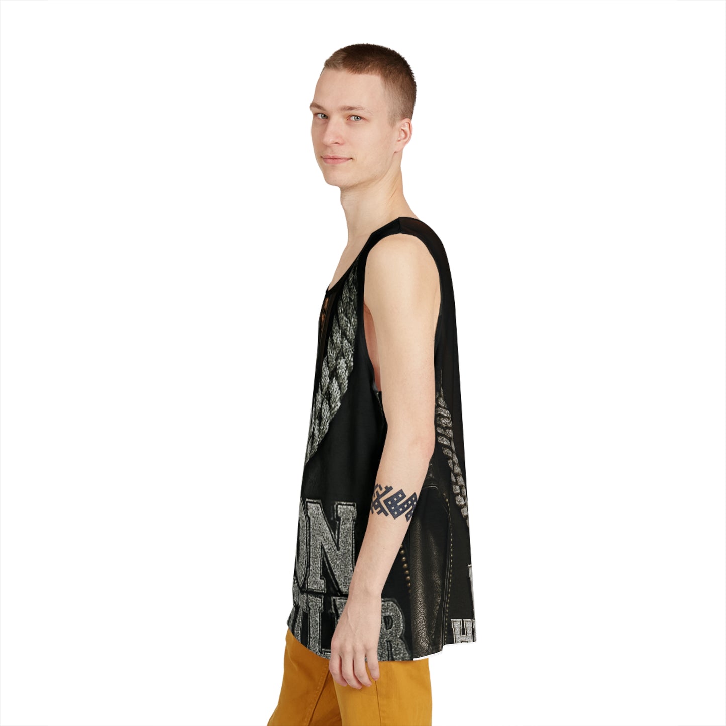 Don Hustler Men's Tank Top, Cool Graphic Tank, Summer Fashion, Festival Wear, Gift for Him, Street Style Outfit