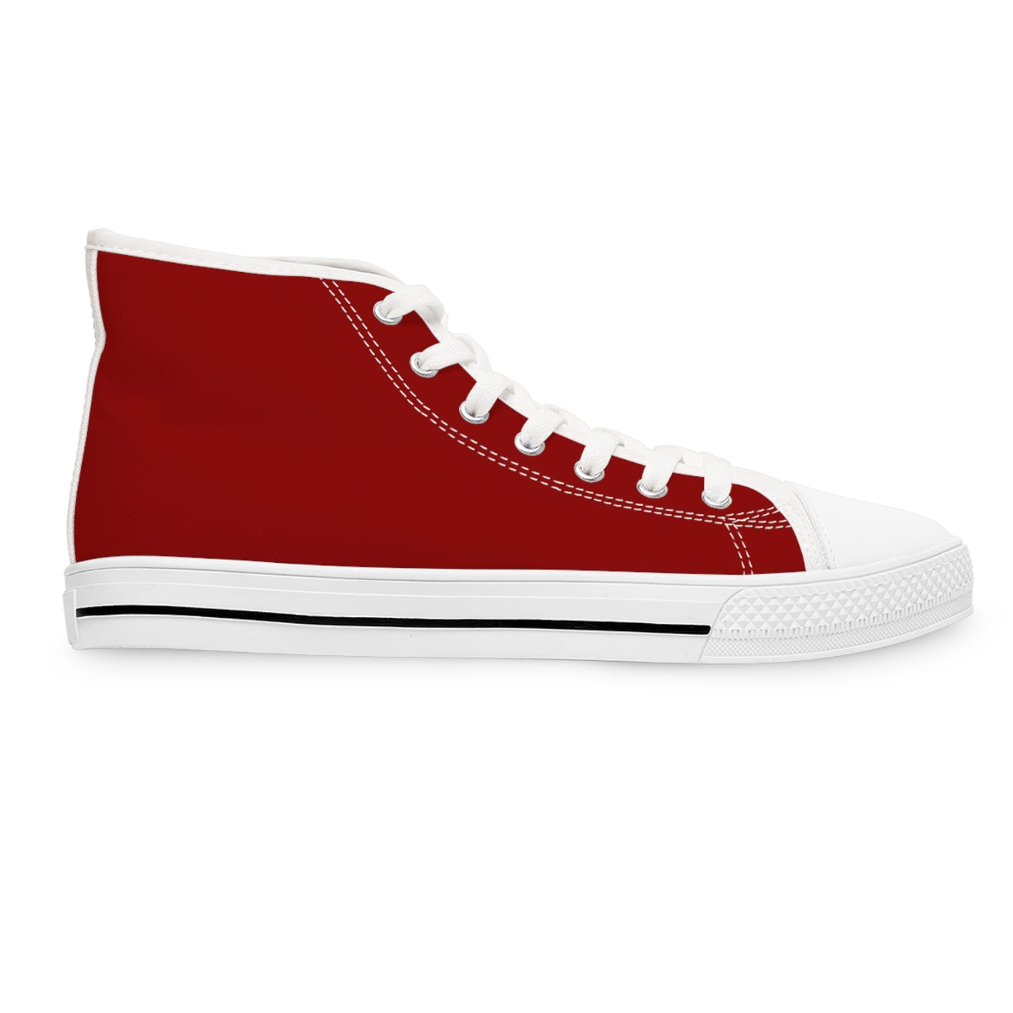 Red Velvet Sneakers — Bold Red Canvas Women's Casual Shoes
