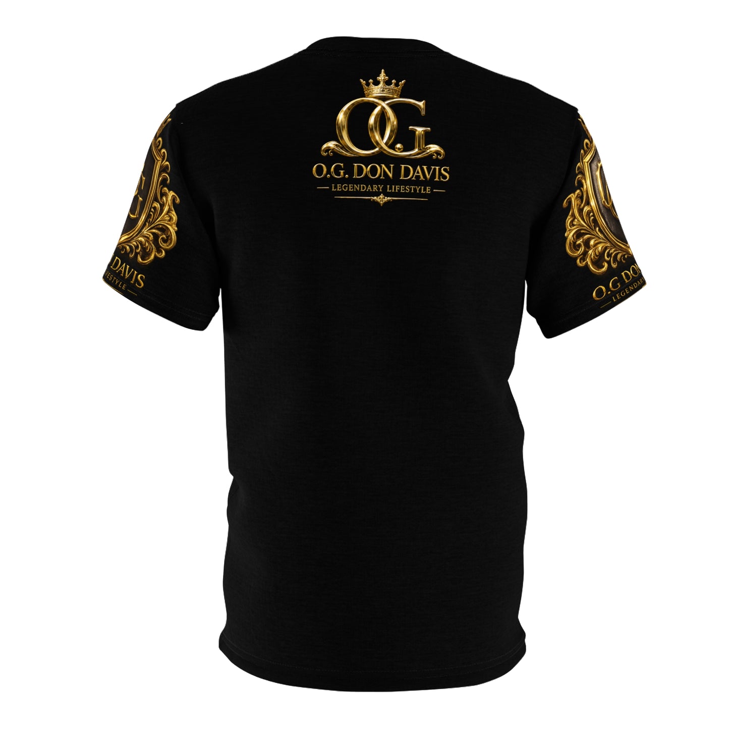 Crested Tee — “O.G. Don Davis” Gold Heraldry T-Shirt