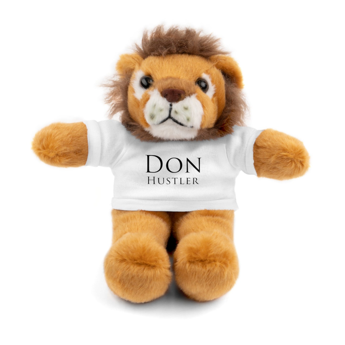 Don Hustler Stuffed Animal with Tee, Custom Teddy Bear Gift, Cute Plush Toy for Kids, Unique Birthday Present, Huggable Keepsake