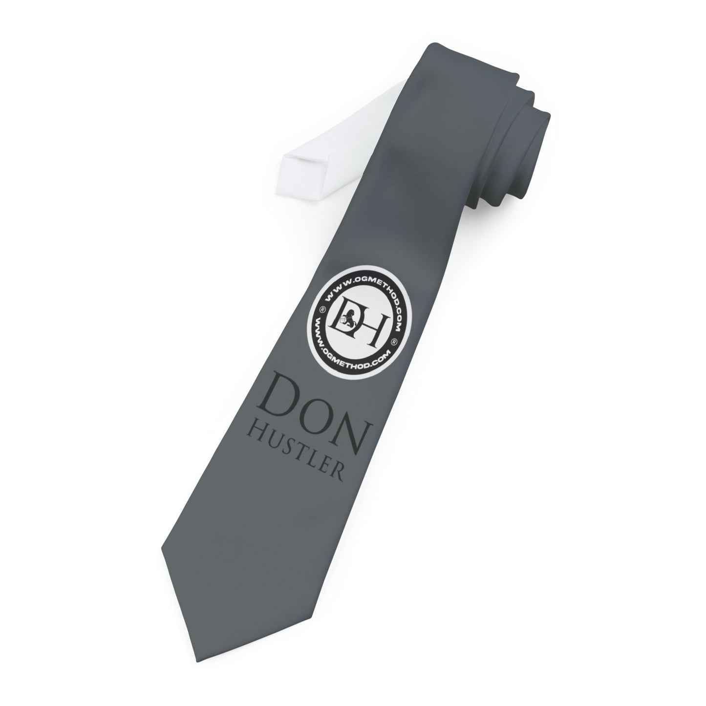 Don Hustler Sophisticated Gray Necktie for Professionals, Perfect Gift for Graduations, Weddings, and Business Meetings, Classic Tie
