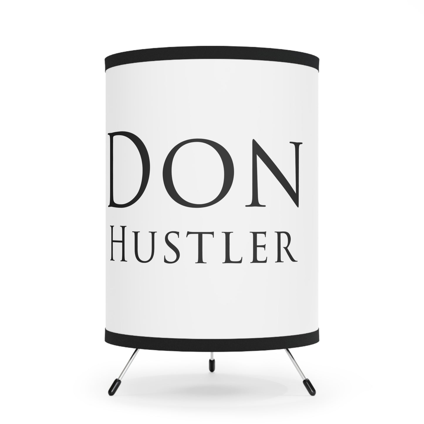Don Hustler Tripod Lamp with Motivational Shade - DON HUSTLER - Modern Home Decor