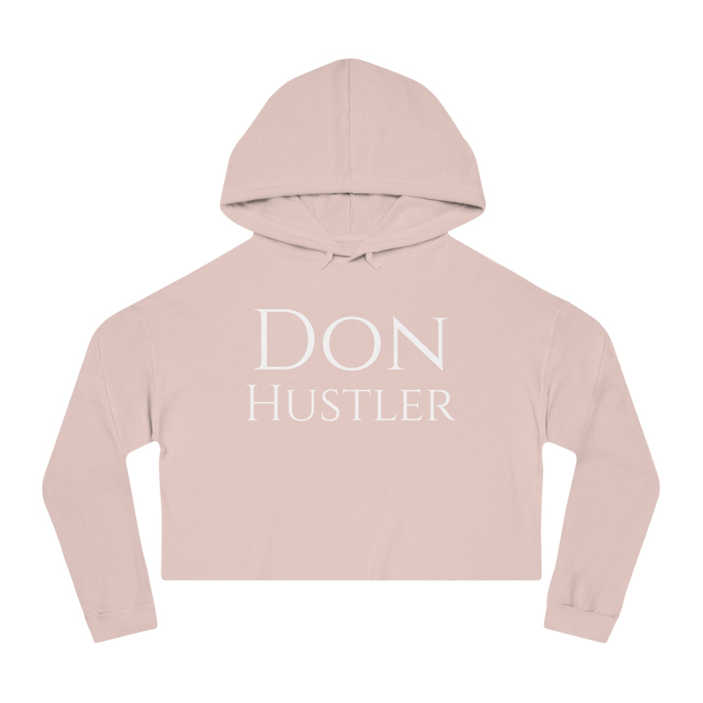 Don Hustler Cropped Hooded Sweatshirt - Comfortable Streetwear, Fashionable Gift for Her, Casual Chic Outfit,