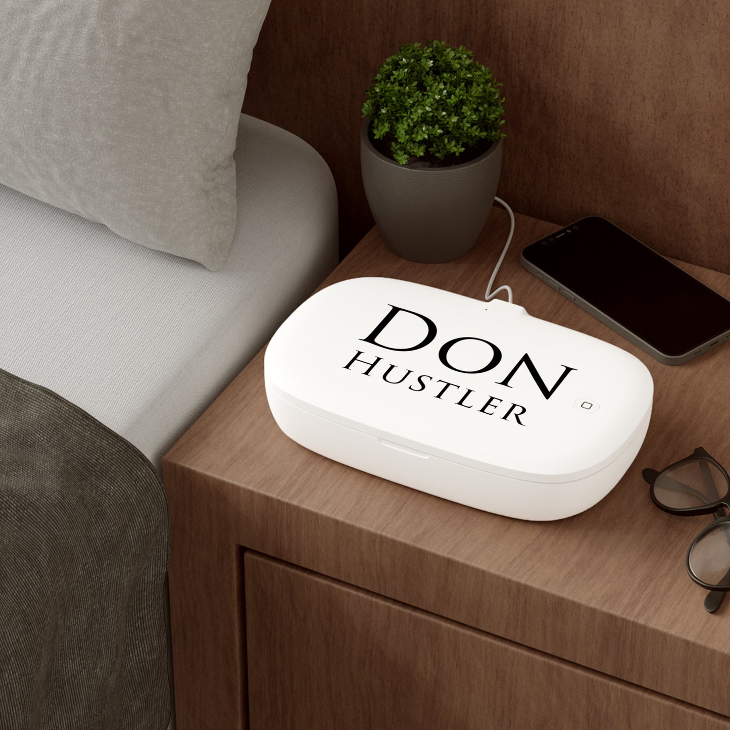 Don Hustler- Wireless Charging Pad with UV Phone Sanitizer