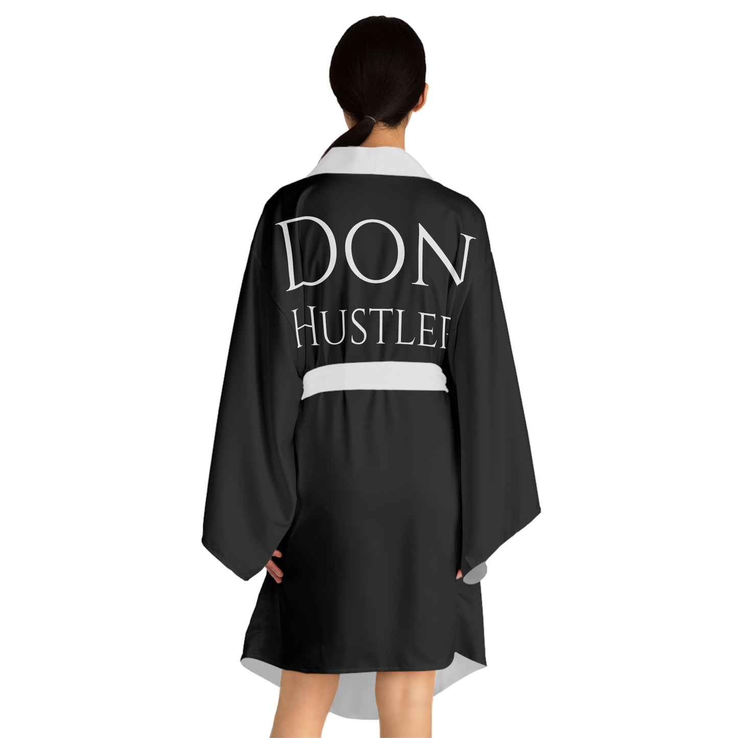 Stylish Long Sleeve Kimono Robe – 'Don Hustler' Statement Piece for Comfort and Confidence