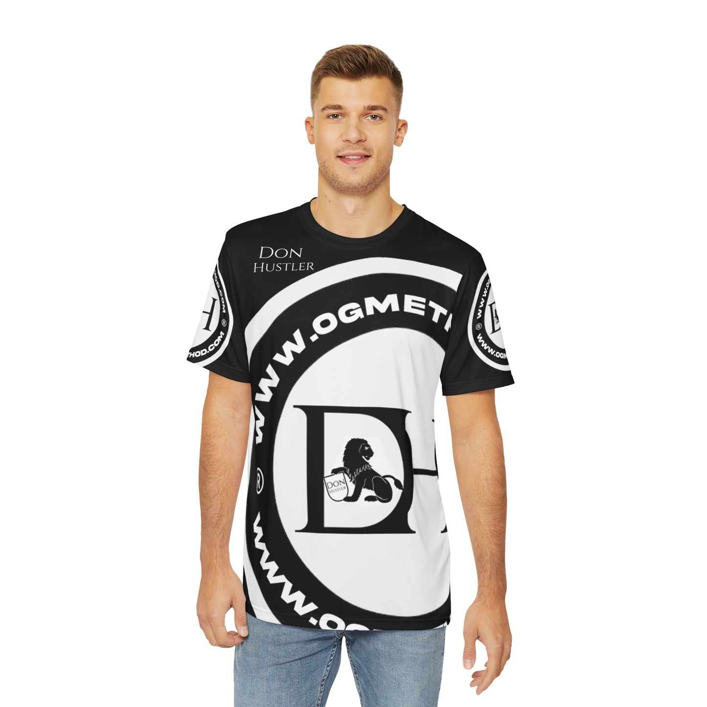 Don Hustler Bold Graphic Men's T-Shirt, Urban Streetwear, Casual Outfits, Gifts for Him, Cool Summer Wear,