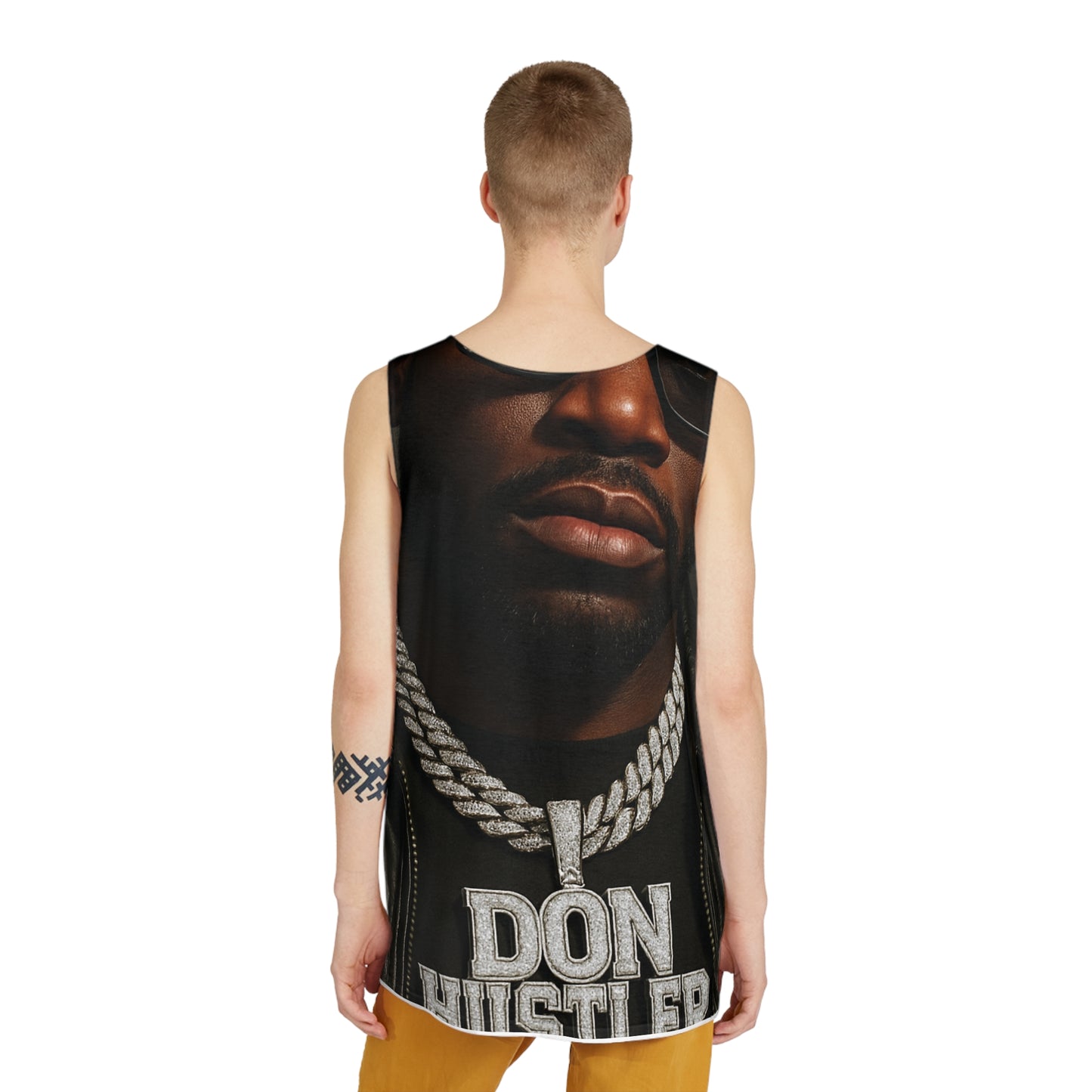 Don Hustler Men's Tank Top, Cool Graphic Tank, Summer Fashion, Festival Wear, Gift for Him, Street Style Outfit