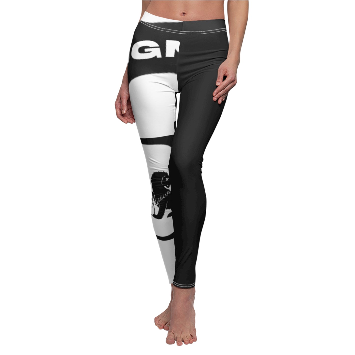 Trendy Women's Casual Leggings with Bold Design