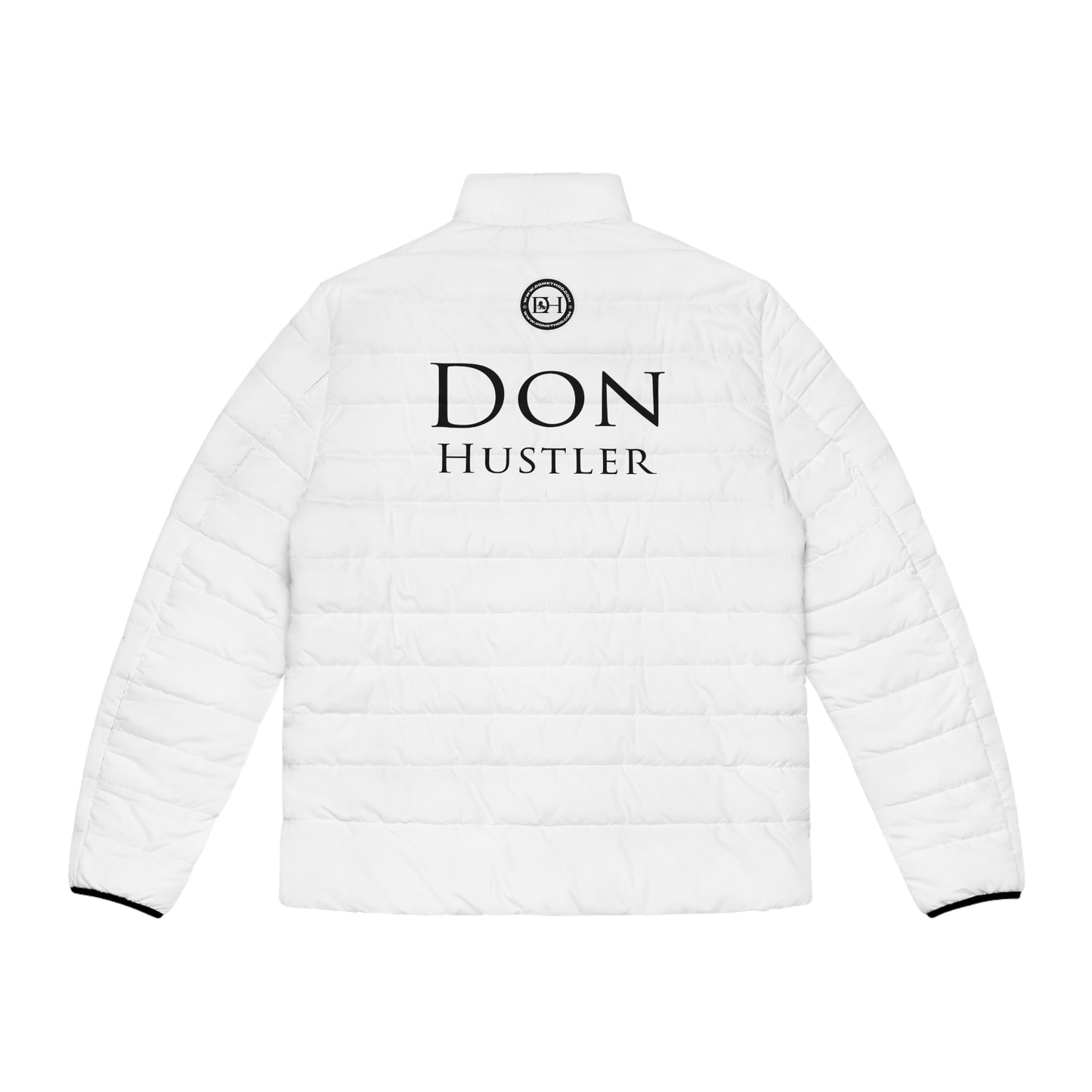 Don Hustler Puffer Jacket - Stylish Winter Coat, Casual Outerwear, Streetwear Fashion, Gift for Him, Trendy Layering Piece