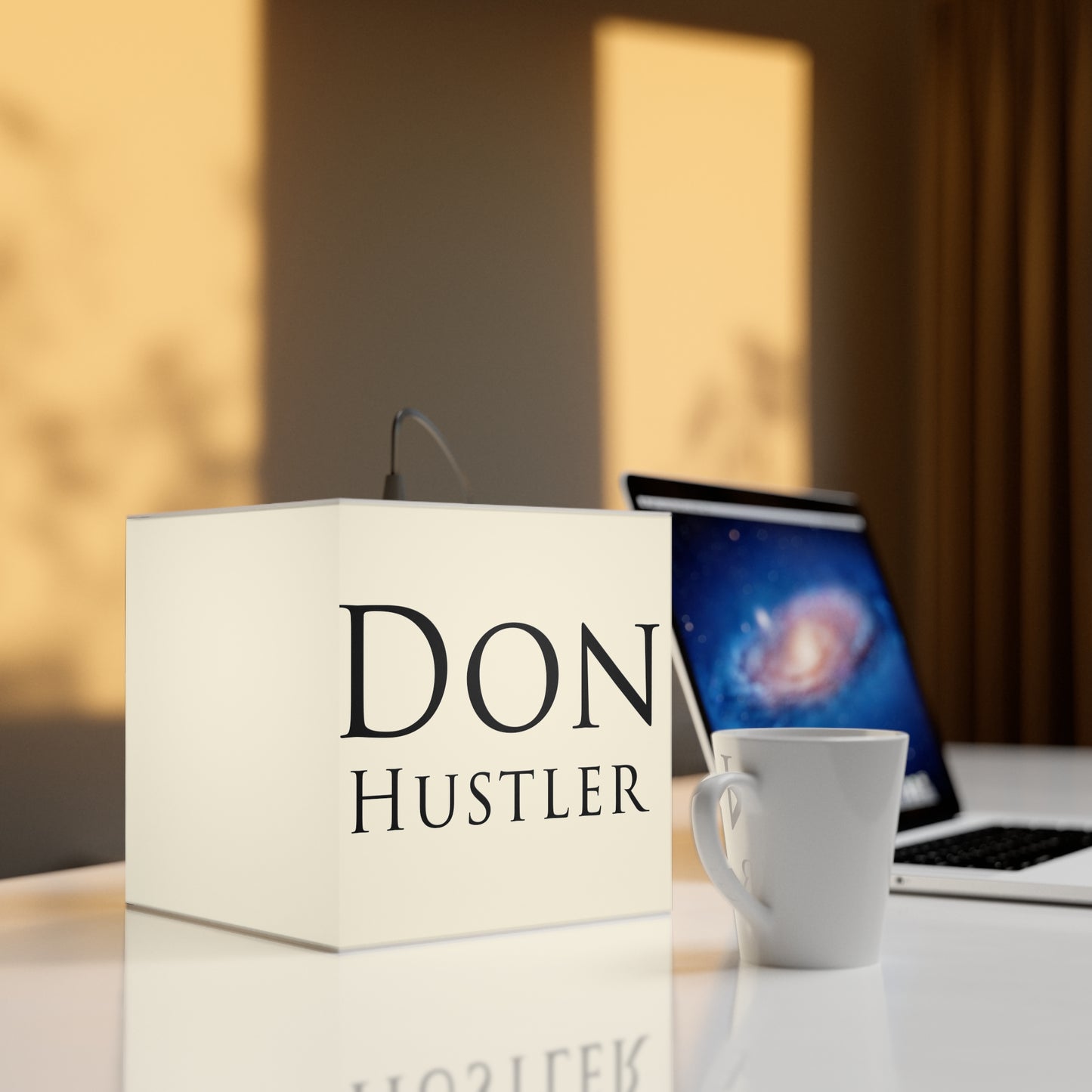 Don Hustler Light Cube Lamp - Stylish Home Decor for Hustlers