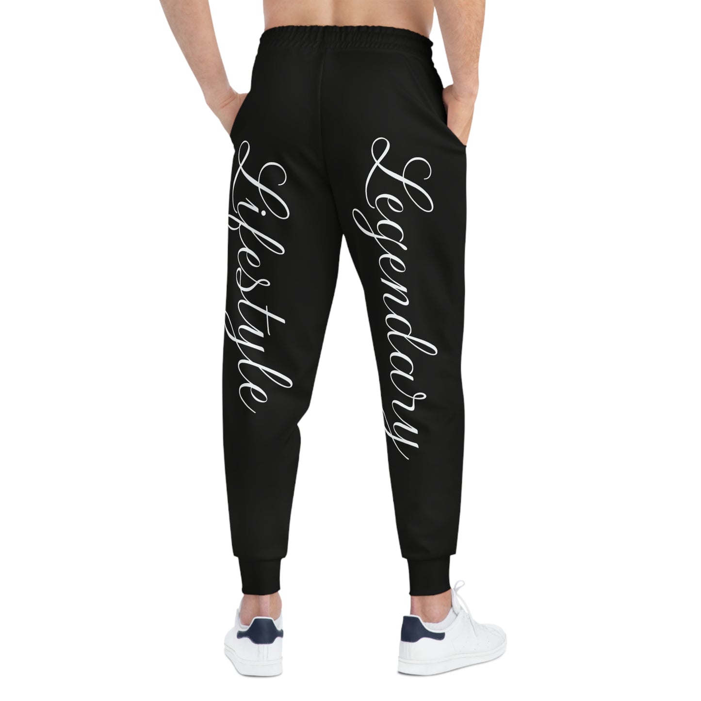 OG Don Athletic Joggers — Black Graphic Joggers with 'O.G. Don' Chest Crest
