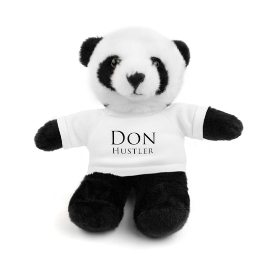 Don Hustler Stuffed Animal with Tee, Custom Teddy Bear Gift, Cute Plush Toy for Kids, Unique Birthday Present, Huggable Keepsake