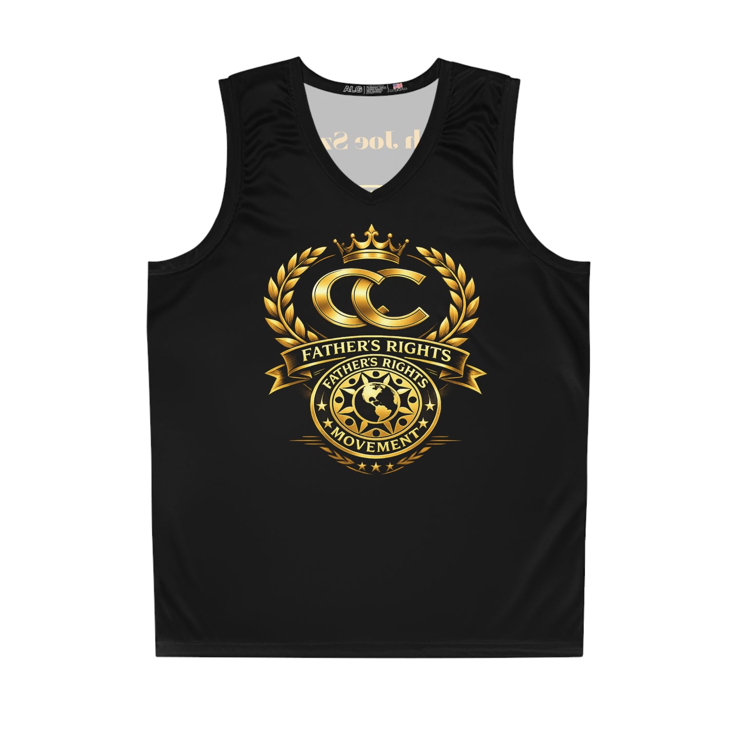 Father's Rights Movement Sports Jersey — "Cash" Gold Crest Athletic Tank