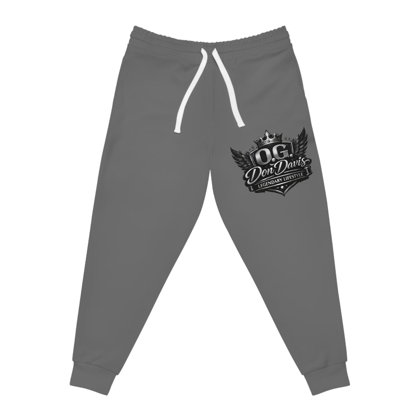 OG Don Davis Crown Logo Joggers — Athletic Sweatpants with 'Legendary Lifestyle' Graphic