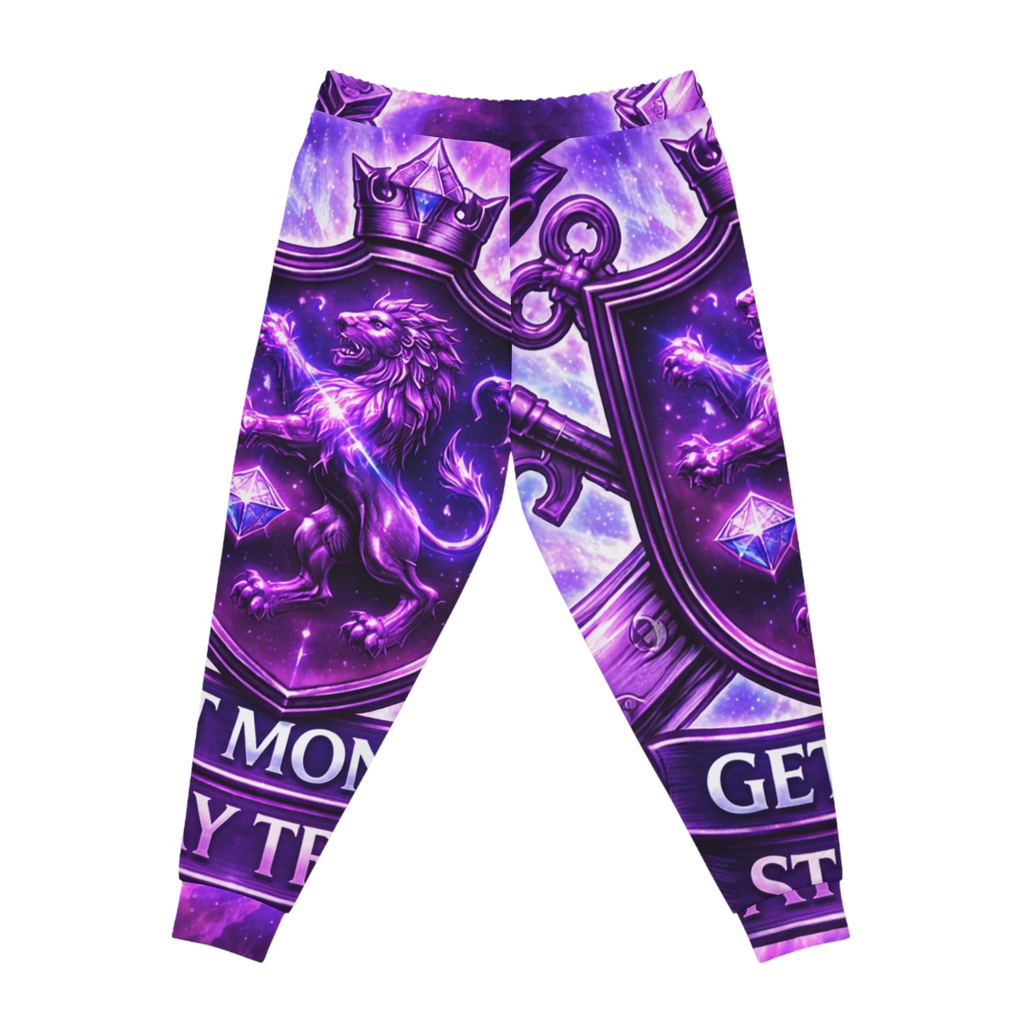 Purple Crown Logo Joggers — Athletic Sweatpants