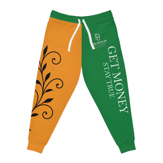 Copy of Don Hustler Orange AND Green Joggers — Athletic Streetwear Sweatpants