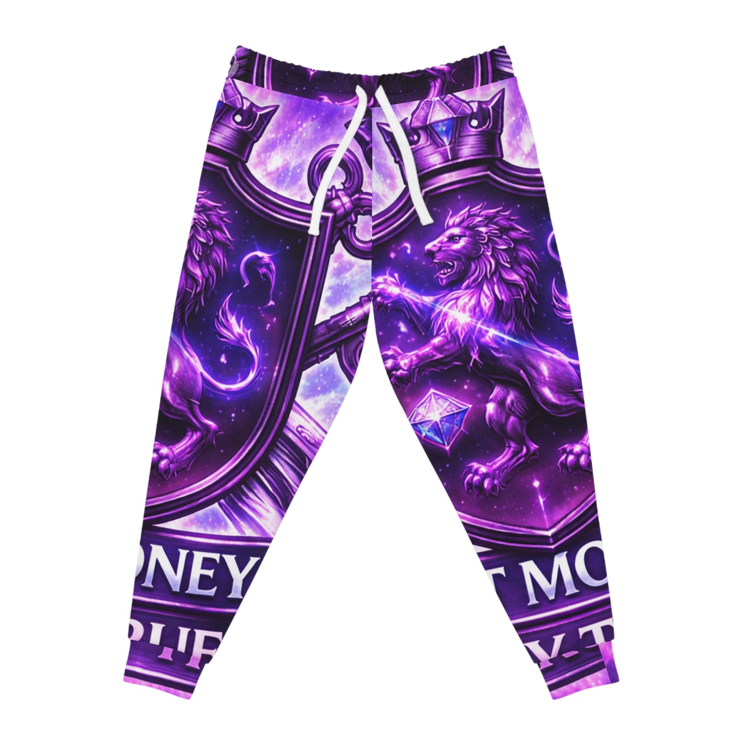 Purple Crown Logo Joggers — Athletic Sweatpants