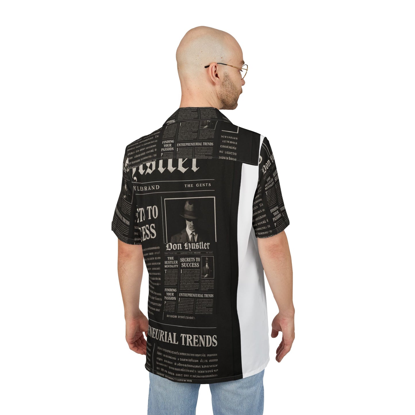 Don Hustler Hawaiian Button-Down Shirt - Perfect for Summer, Casual Outings, Beach Days, Vacations, and Celebrations; Trendy [...]