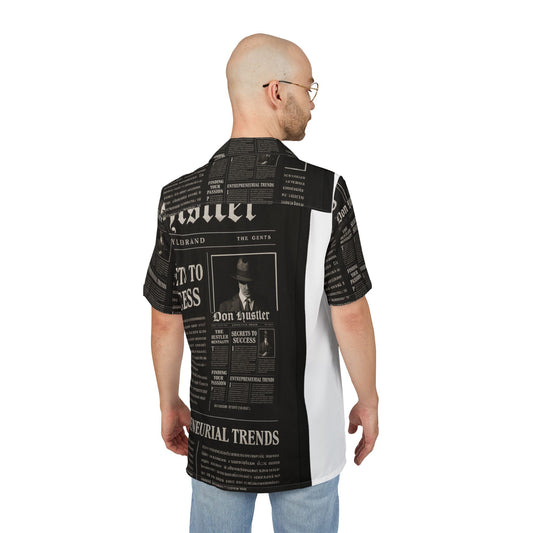 Don Hustler Hawaiian Button-Down Shirt - Perfect for Summer, Casual Outings, Beach Days, Vacations, and Celebrations; Trendy [...]