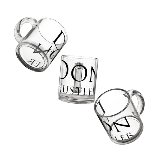 Don Hustler 10oz Glass Mug - Perfect for Hustlers & Coffee Lovers