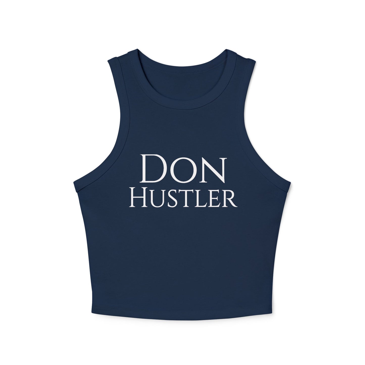 Don Hustler Women's Micro Rib Tank Top - Casual Wear, Active Days, Gifts, Summer Vibes