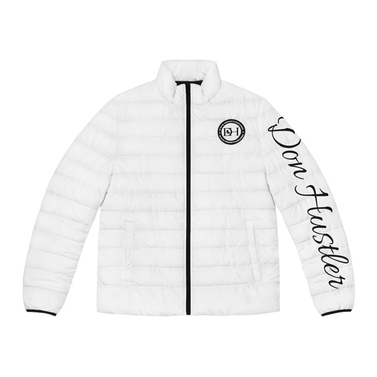 Don Hustler Puffer Jacket - Stylish Winter Coat, Casual Outerwear, Streetwear Fashion, Gift for Him, Trendy Layering Piece