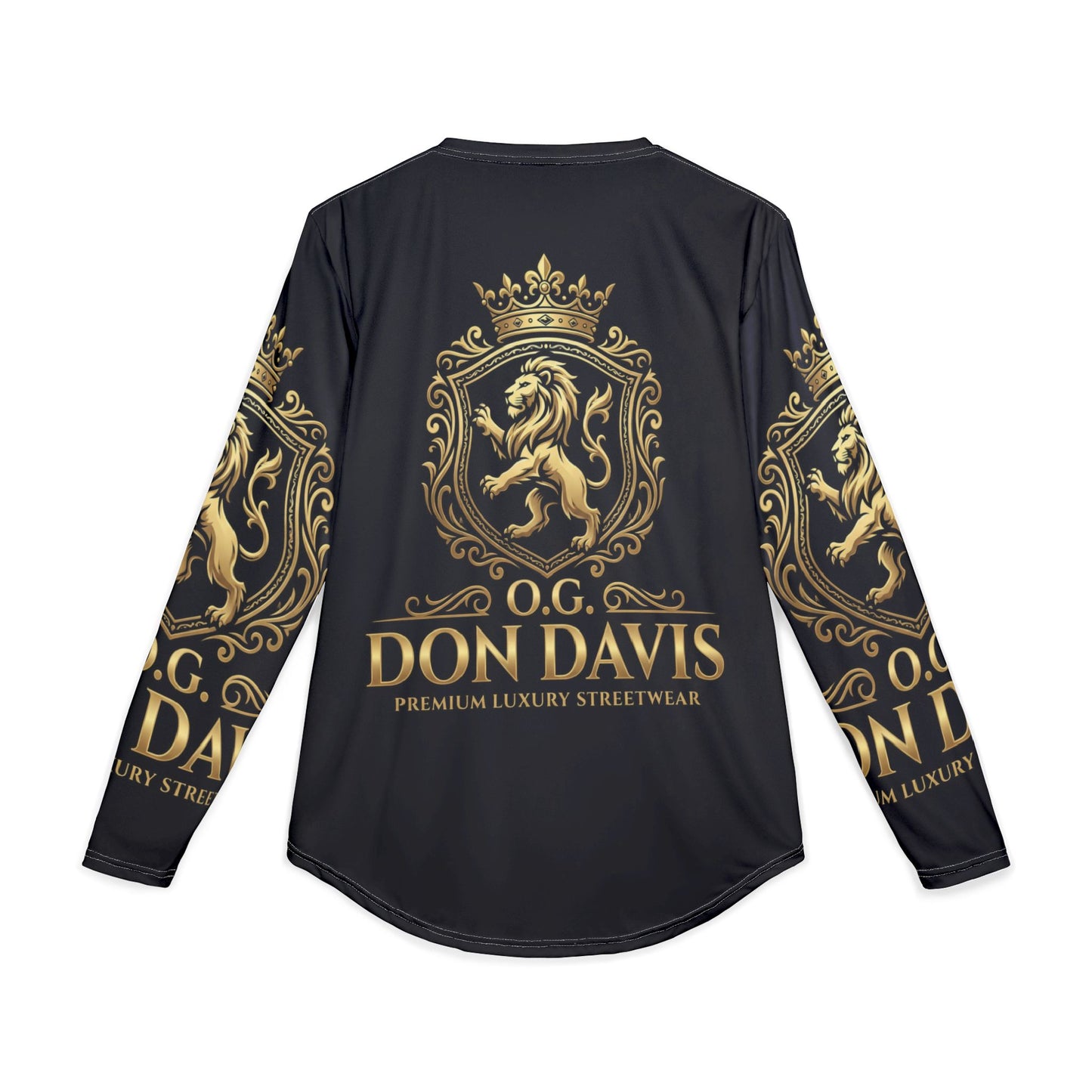 Don Davis Lion Crest Long Sleeve UV Shirt — Premium Men’s Luxury Streetwear