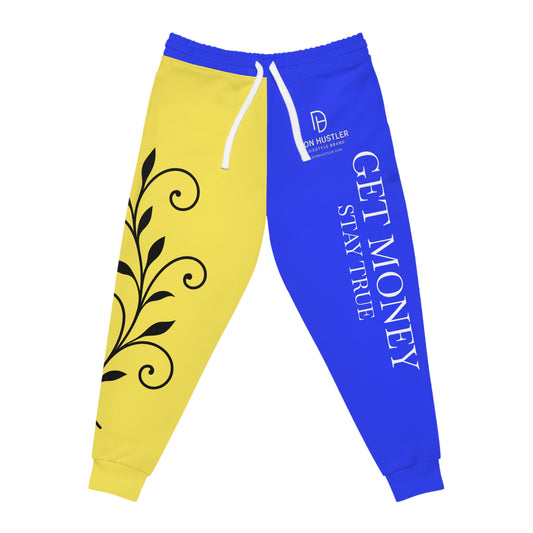 Copy of Don Hustler Yellow AND BLUE Joggers — Athletic Streetwear Sweatpants