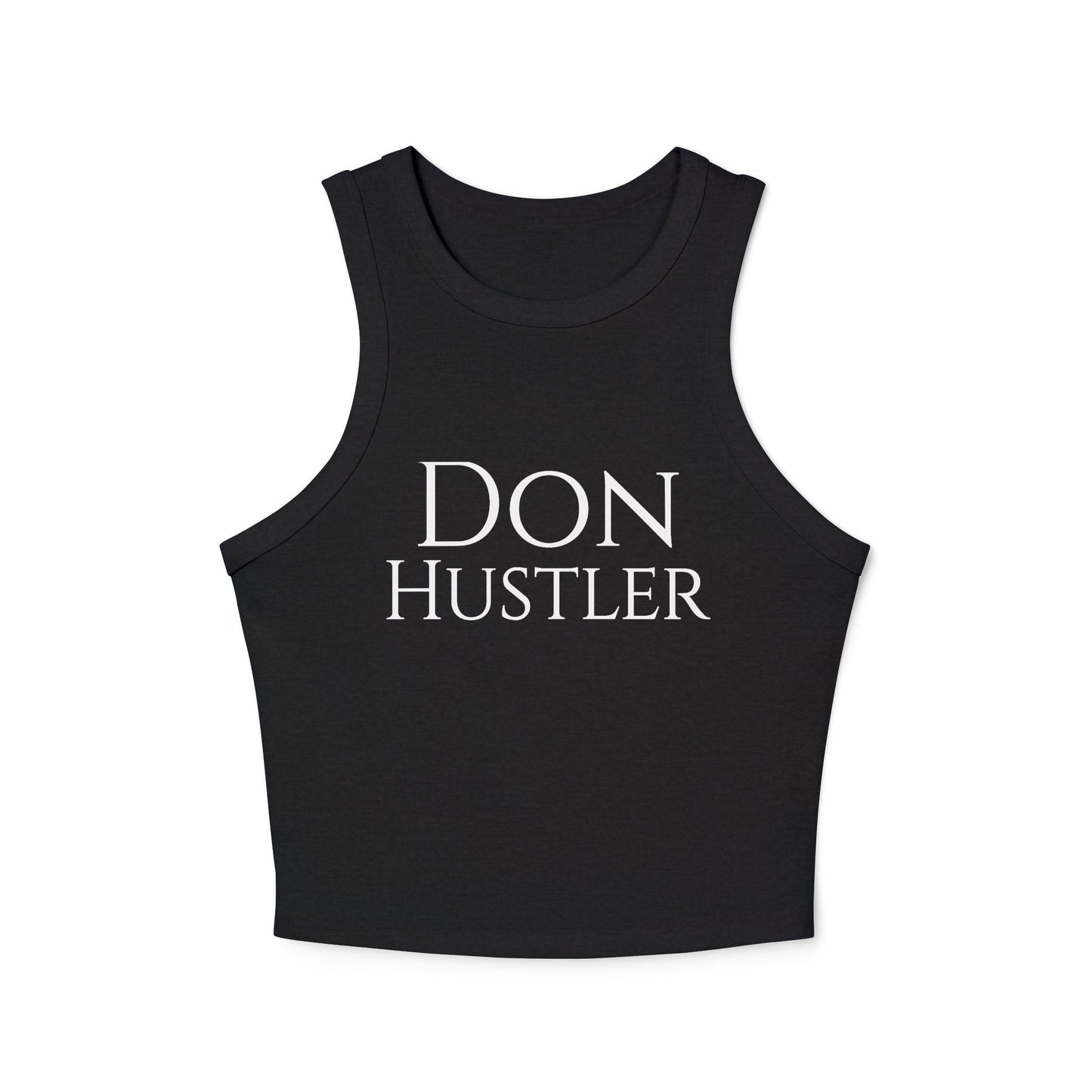 Don Hustler Women's Micro Rib Tank Top - Casual Wear, Active Days, Gifts, Summer Vibes