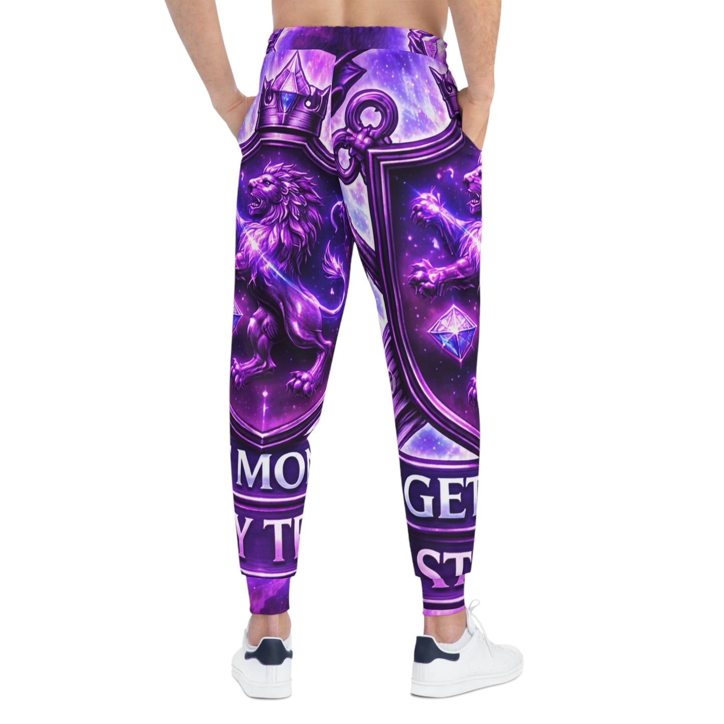 Purple Crown Logo Joggers — Athletic Sweatpants