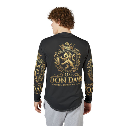 Don Davis Lion Crest Long Sleeve UV Shirt — Premium Men’s Luxury Streetwear