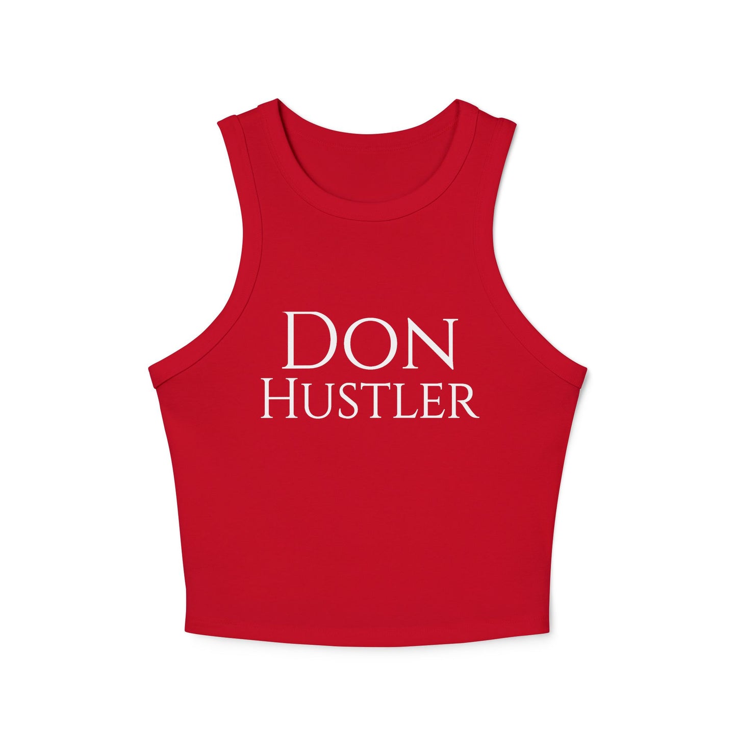 Don Hustler Women's Micro Rib Tank Top - Casual Wear, Active Days, Gifts, Summer Vibes