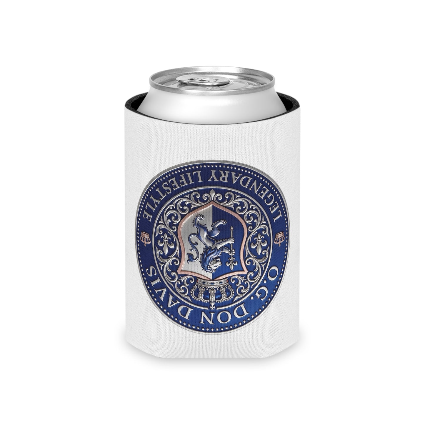 Can Cooler — O.G. Don Davis Crest "Legendary Lifestyle" Beer Can Koozie