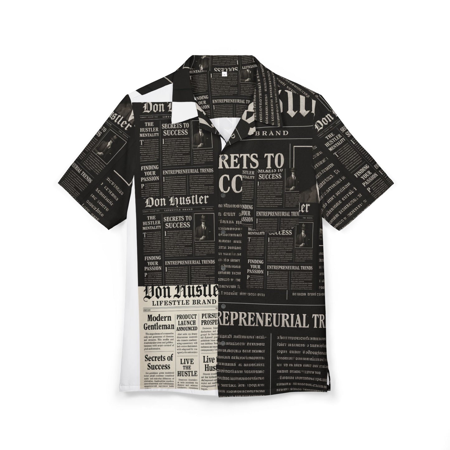 Don Hustler Hawaiian Button-Down Shirt - Perfect for Summer, Casual Outings, Beach Days, Vacations, and Celebrations; Trendy [...]