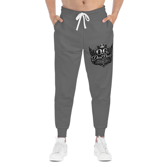 OG Don Davis Crown Logo Joggers — Athletic Sweatpants with 'Legendary Lifestyle' Graphic