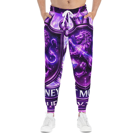 Purple Crown Logo Joggers — Athletic Sweatpants