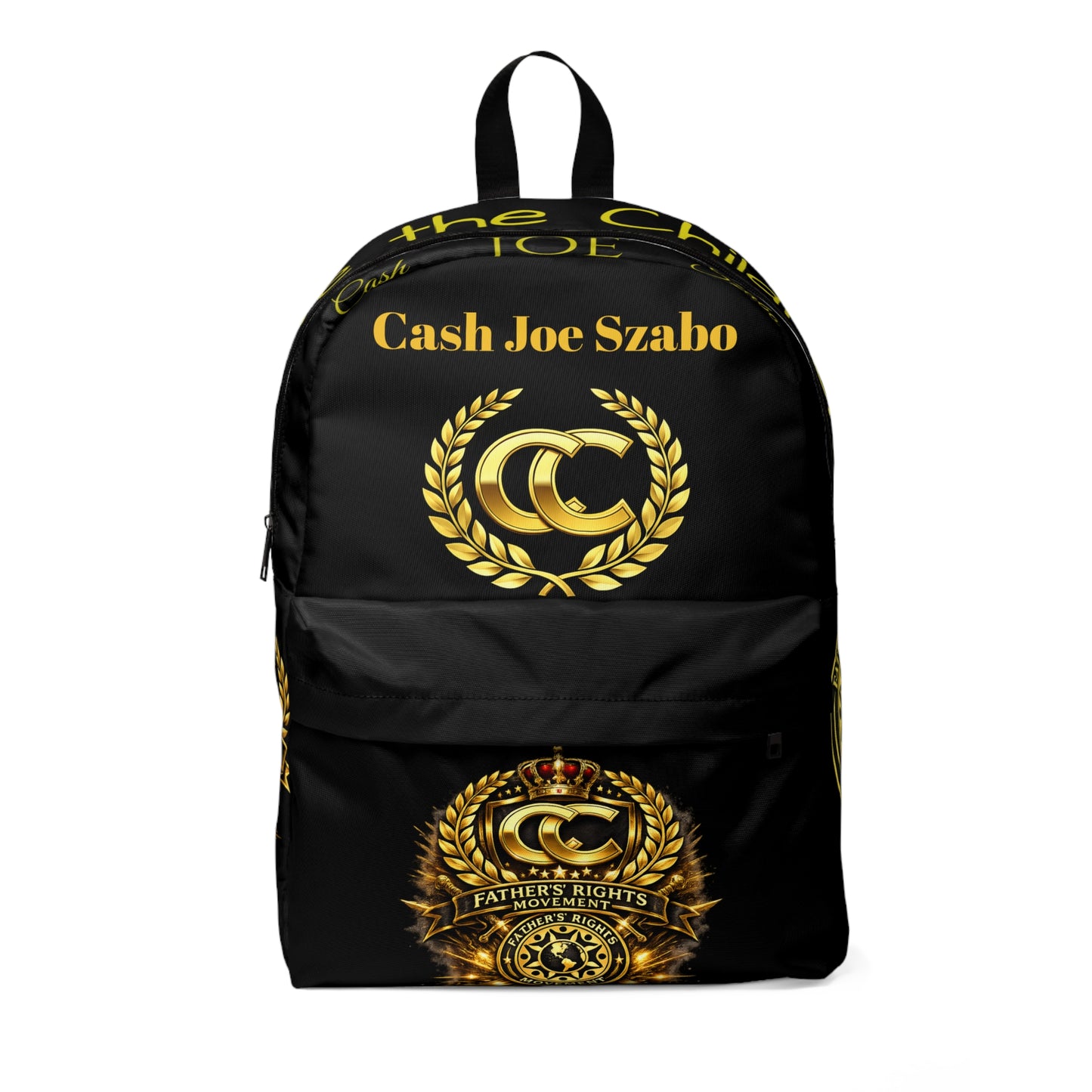 Cash Joe Szabo Gold Crest Backpack — Father's Rights Emblem