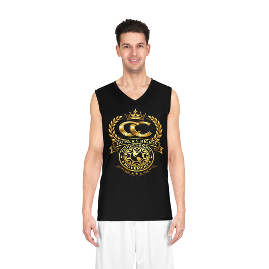 Father's Rights Movement Sports Jersey — "Cash" Gold Crest Athletic Tank