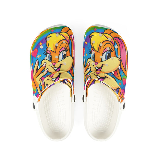 Colorful Cartoon EVA Foam Clogs for Fun and Comfort, Cute Bunny Shoes, Outdoor Slip-Ons, Perfect for Kids, Summer Essentials