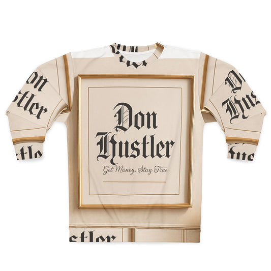 Don Hustler Sweatshirt — Vintage Frame All-Over Print