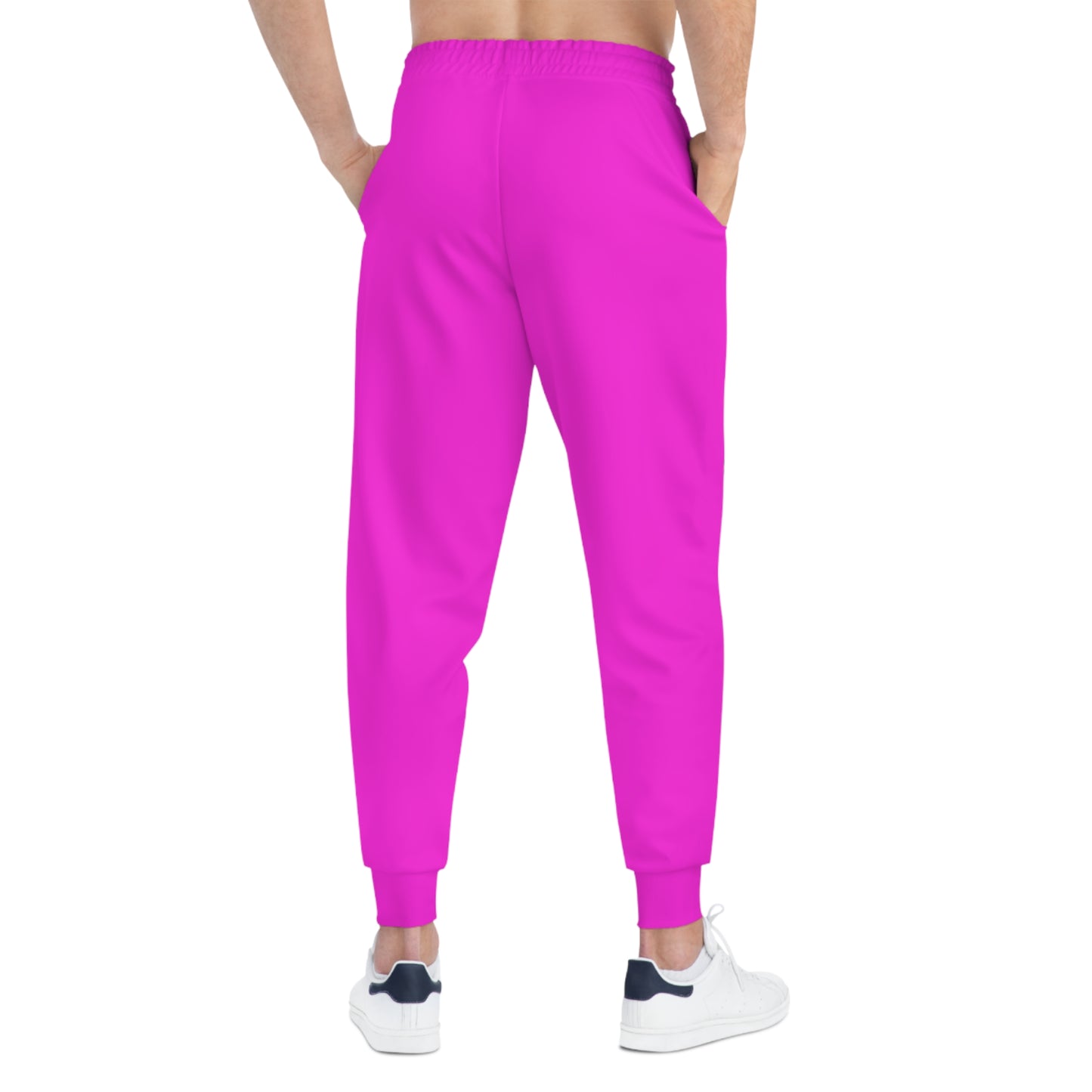 O.G. Don Davis Pink Crest Athletic Joggers —Pink Branded Streetwear Sweatpants