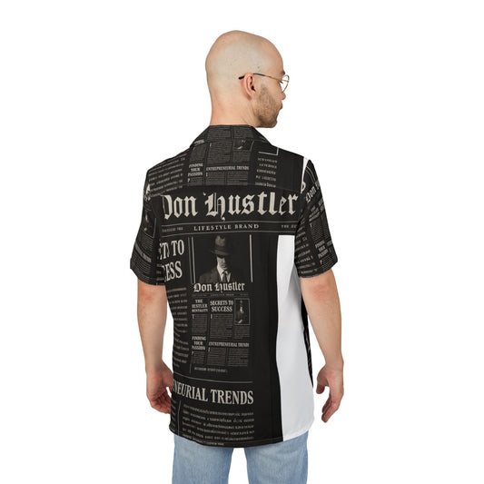 Don Hustler Hawaiian Button-Down Shirt - Perfect for Summer, Casual Outings, Beach Days, Vacations, and Celebrations; Trendy [...]